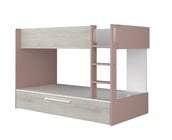 Stapelbed Jules roze met slaaplade