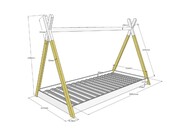 Kinderbed Tipi - 90x200