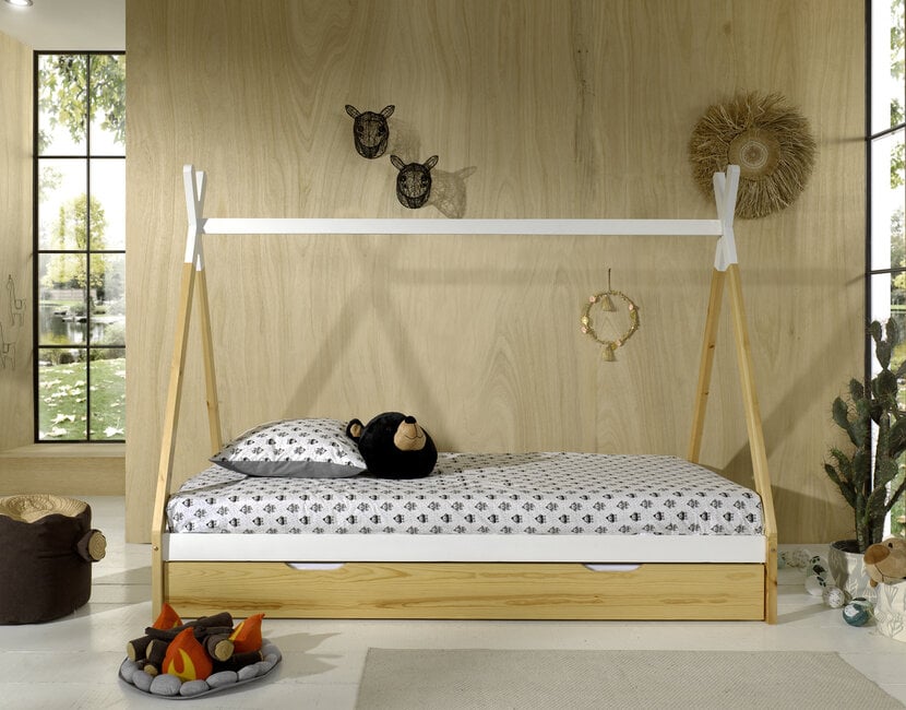 Tienerbed Tipi - 90x200