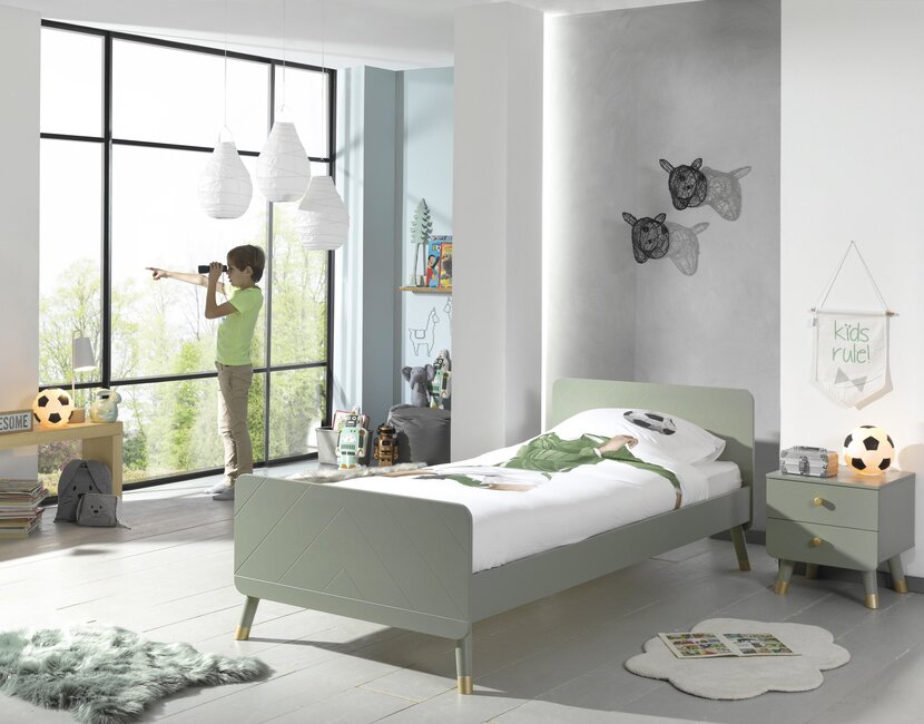 Kinderbed Billy - Olijf groen - 90x200