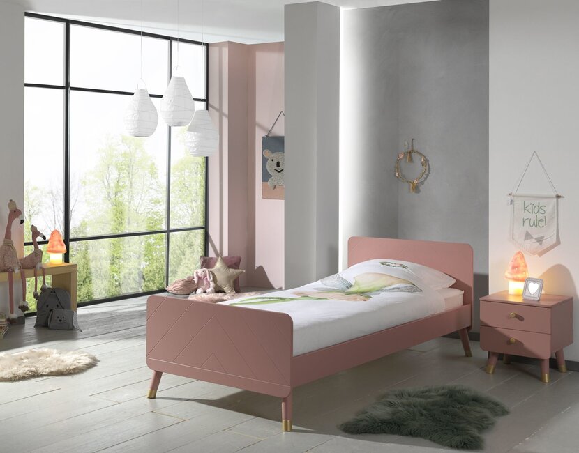 Kinderbed Billy - Terra Roze - 90x200