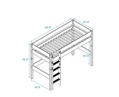 Midi hoogslaper Color - Antraciet