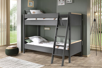 Stapelbed  Londen Antraciet