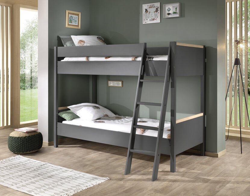 Stapelbed Londen Antraciet