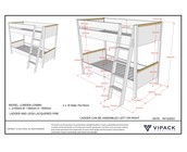 Stapelbed Londen Antraciet