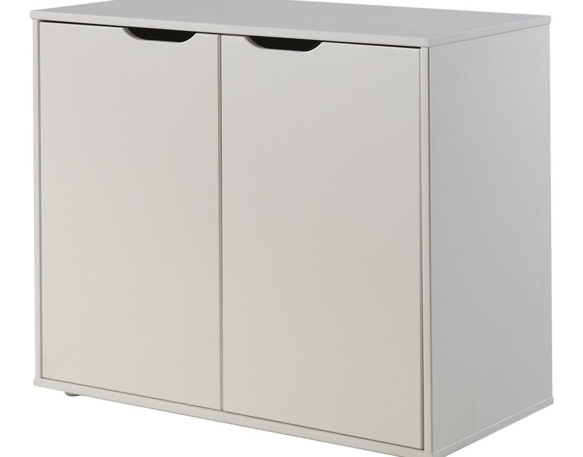 Halfhoogslaper Charlotte met extra kasten - Wit