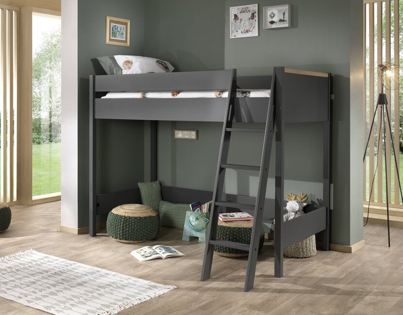 Hoogslaper Londen Antraciet