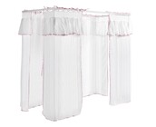 Hemelbed Charlotte - Wit - 90x200 - incl. gordijnenset Amori