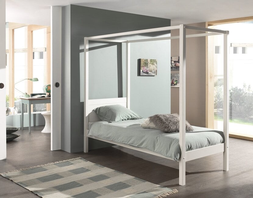 Hemelbed Charlotte - Wit - 90x200