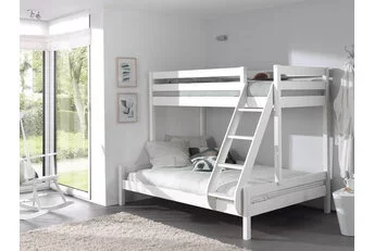 3 persoons stapelbed Martin - Wit - 140x200