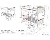 Stapelbed Londen - Wit