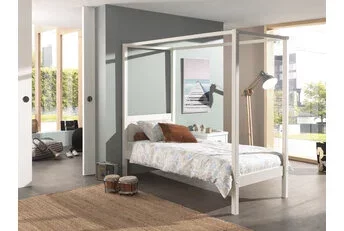 Hemelbed Wit PINO - 90x200 cm