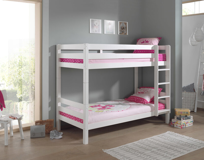 Stapelbed Wit PINO  - 160 cm hoog