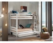 Stapelbed Wit PINO  - 160 cm hoog