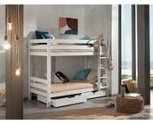 Stapelbed Wit PINO  - 160 cm hoog