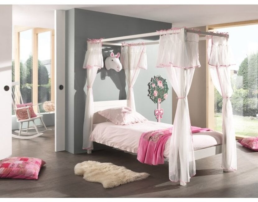 Hemelbed Wit PINO - 90x200