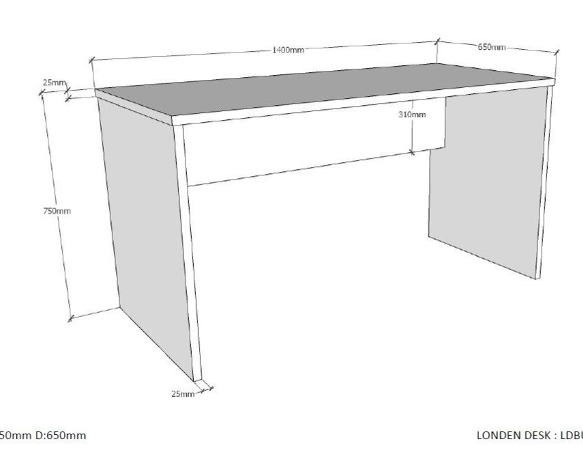Hoogslaper Londen Antraciet