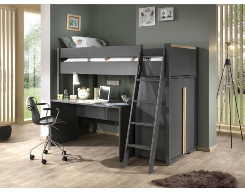 Hoogslaper Londen Antraciet