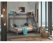 3 persoons stapelbed Martin  Grijs - 140x200