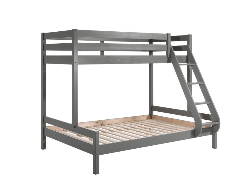 3 persoons stapelbed Martin  Grijs - 140x200