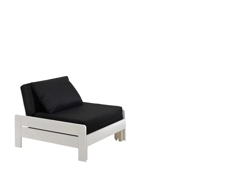 Hoogslaper met zetelbed Wit PINO - 90x200cm