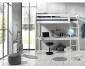 Hoogslaper met bureau Wit PINO - 90x200cm
