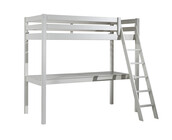 Hoogslaper met bureau Wit PINO - 90x200cm