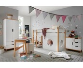 Midi hoogslaper Color - Wit/beuken