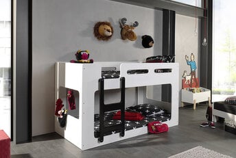 Stapelbed Luca Wit  -90x200cm