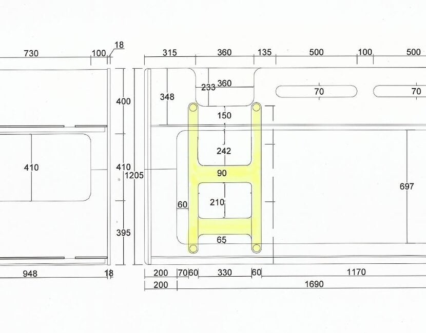 Stapelbed Luca Wit  - 90x200cm