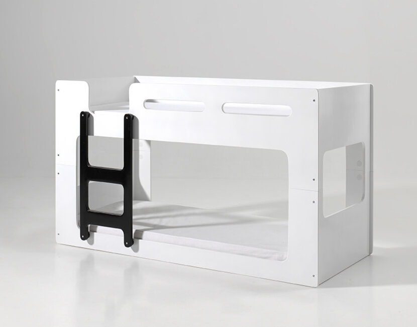 Stapelbed Luca Wit  - 90x200cm