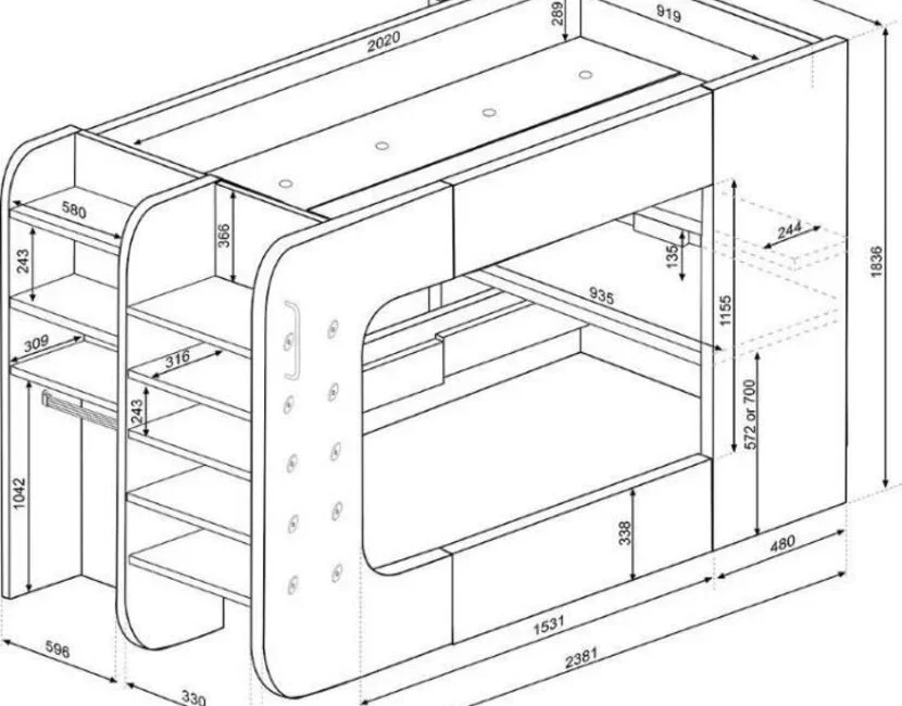 The Cube Gamingbed 90x200 - antraciet