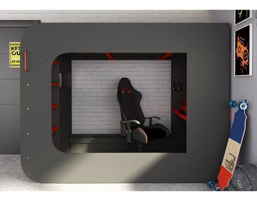 The Cube Gamingbed 90x200 - antraciet