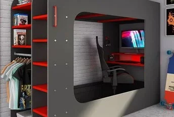 The Cube 90x200 - Antraciet