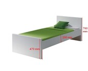 Kinderbed Lara - wit - 90x200
