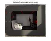 The Cube Gamingbed 90x200 - antraciet