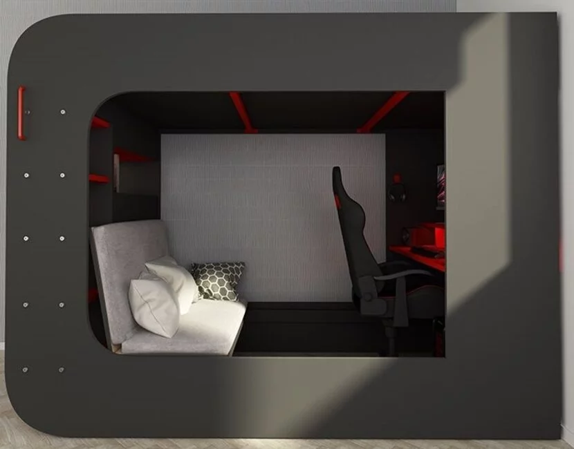The Cube Gamingbed 90x200 - antraciet