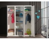 3-Deurs kledingkast Lara wit