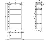 Boekenkast Amori wit