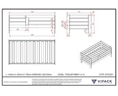 Peuterbed Toddler 71 Grijs - 70x140