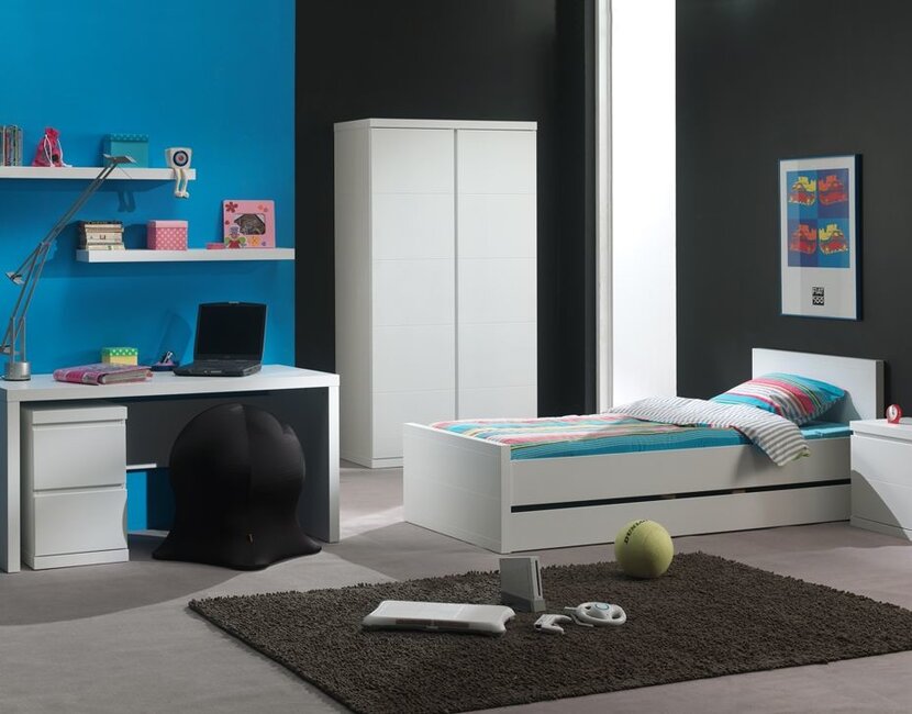 Kinderbed Lara - wit - 90x200