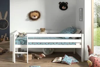 Halfhoogslaper Pino Wit 90x200