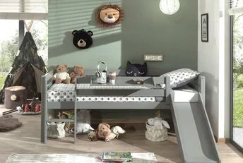 Halfhoogslaper Pino Grijs 90x200cm