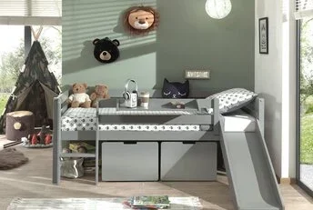 Halfhoogslaper Pino Grijs 90x200cm