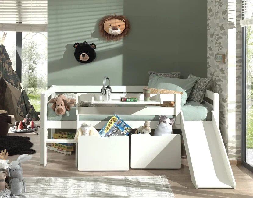 Halfhoogslaper Pino Wit 90x200