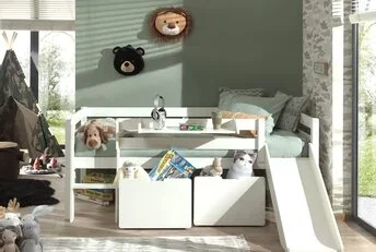 Halfhoogslaper Pino Wit 90x200