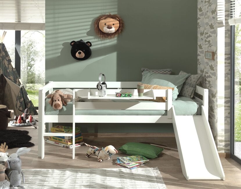 Halfhoogslaper Pino Wit 90x200