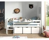 Halfhoogslaper Pino Wit 90x200