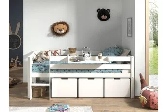 Halfhoogslaper Pino Wit 90x200