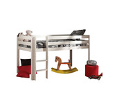 Halfhoogslaper Charlotte - Wit - 90x200 - zonder glijbaan